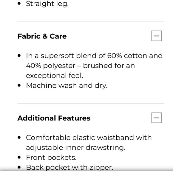 NWOT men’s LL Bean sweatpants 30” small - Picture 7 of 7